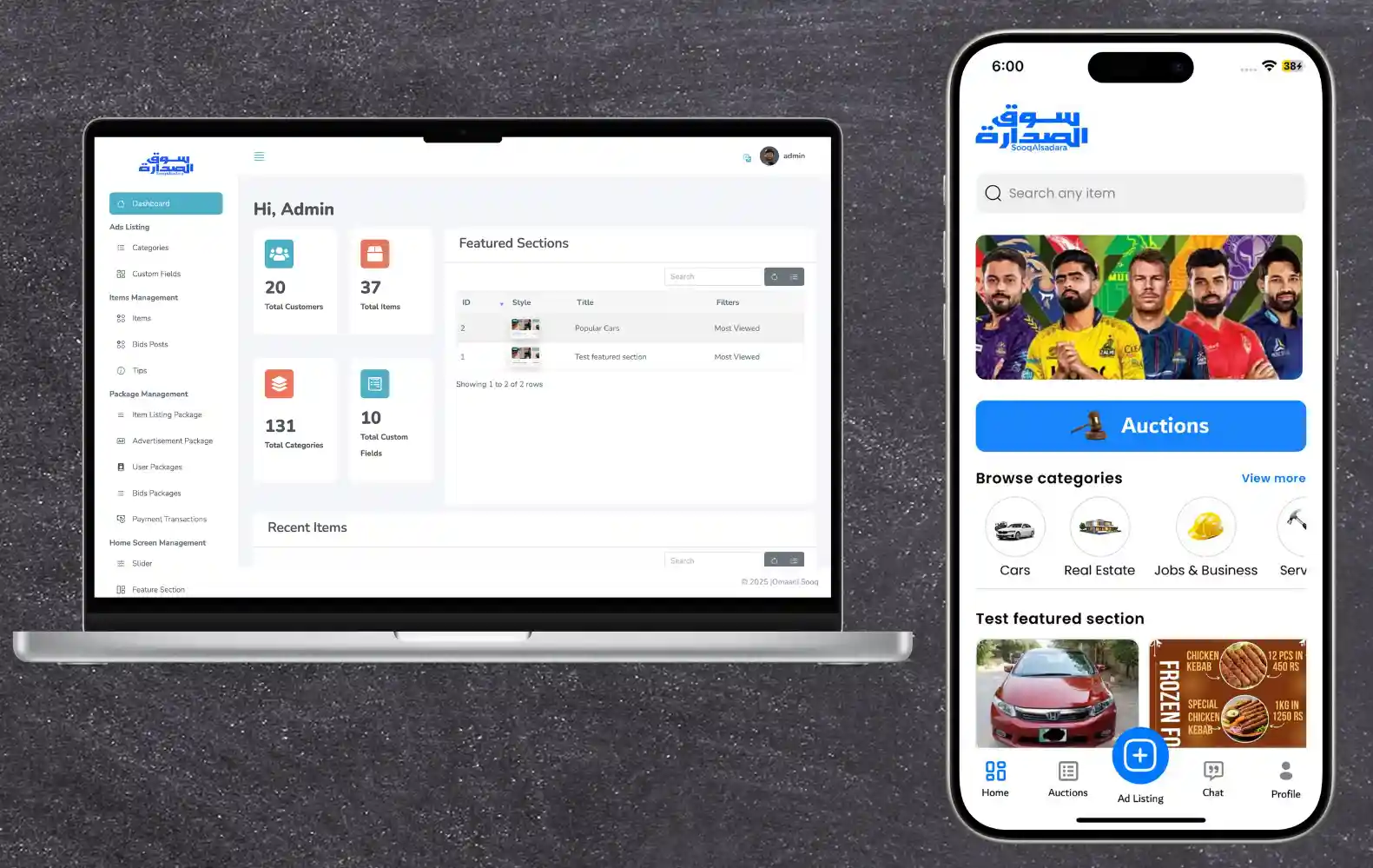 Omani Sooq – Local Classifieds & Bidding Platform — mobile or web app project by Mughees Butt